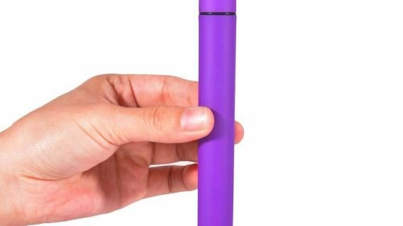10 Mode Extra Long Slim Slender Bullet Vibrator Beginner Sex toys for Women Purple