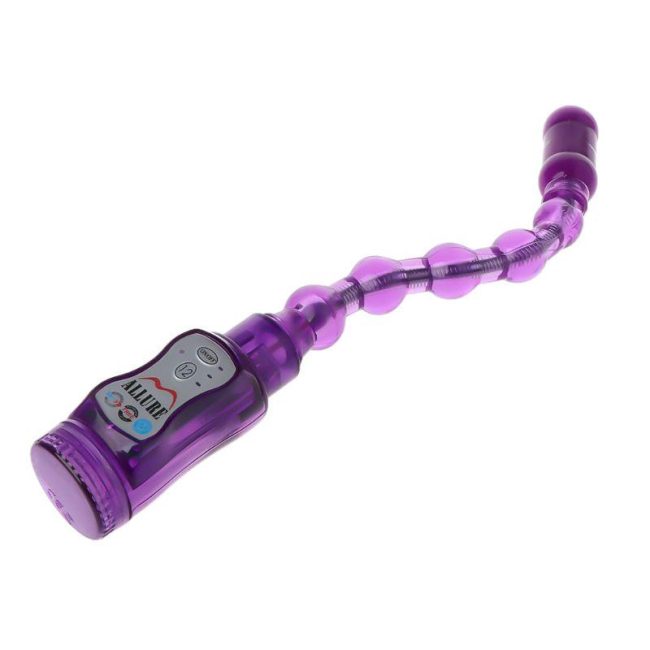 12 Mode Long Anal Beads Plug Vibrator Prostate Massager