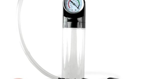 2 In 1 Pussy Sleeve With Powerful Vacuum Pressure Gauge Penis Enlarge Pump