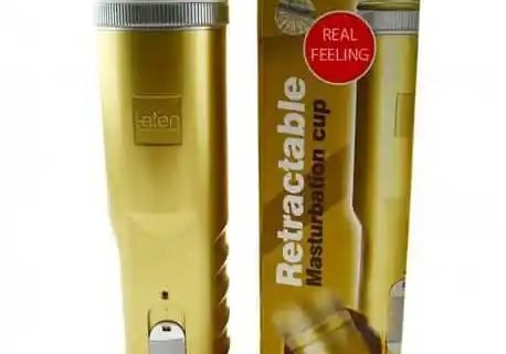 Leten Retractable Masturbation Cup Hands-Free Sex Toy for Man