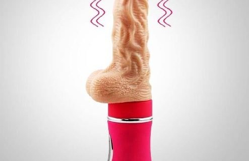 Ailighter Automatic Telescopic Dildo Heating Vibrating pumping Sex Machine for Women