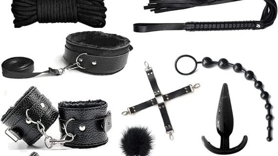 Black 14 Pieces BDSM Bondage Restraint Kit
