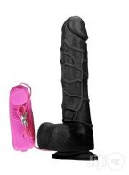 Black Dildo Soft And Head Rotated