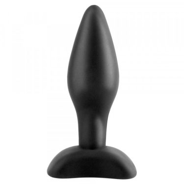 Black Silicone Anal Butt Plug Mini-Black