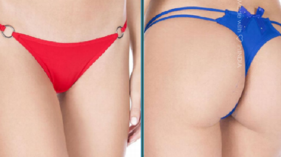 Butterfly G-String Panty-Red