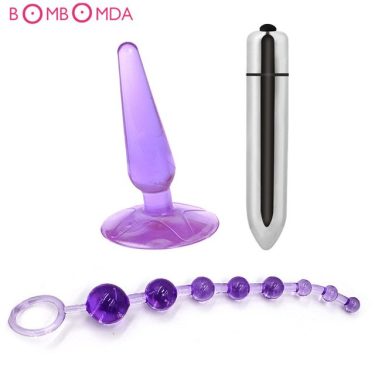 First Time User Anal Sex Toy Set For 3 Pieces