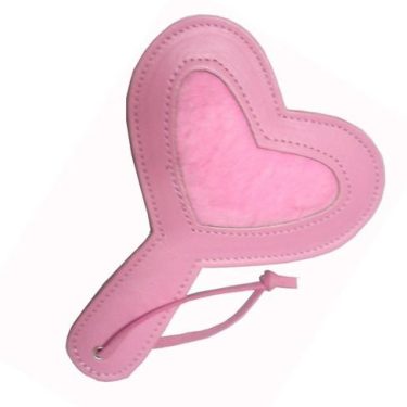 Heart Shaped Pink Spanking Whip Paddle BDSM Toys