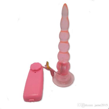 Jelly Anal Butt Plug Remote Controlled Vibrator For Women | Pink