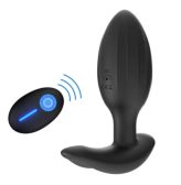 Lange Stealth Remote Control And Wireless Black Anal Plug For Couple