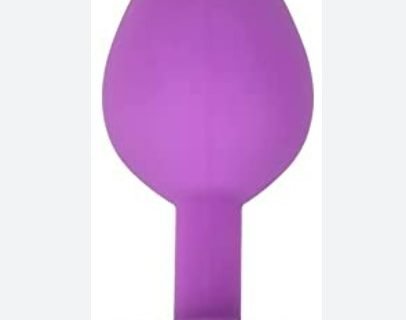 Latest Jewelled Silicone Butt Plug Purple