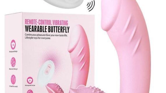 Pink Remote Control Wireless Thrusting Dildo Vibrators Panties for Women