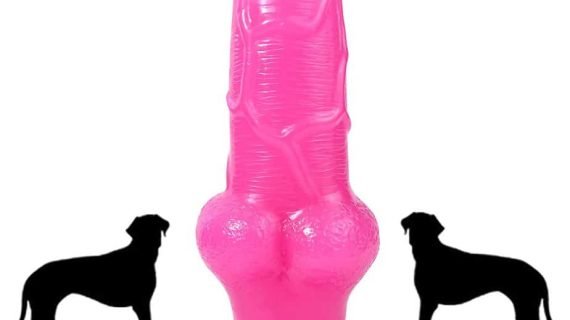 Realistic Animal Dog Penis Dildo | Pink