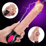 USB Charging Vibration Dildo Auto Heat Realistic Veined G Spot Clitoris Vibrator 12 Mode