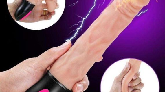 USB Charging Vibration Dildo Auto Heat Realistic Veined G Spot Clitoris Vibrator 12 Mode