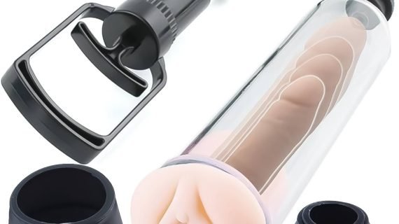 Vagina Cap Sleeve With Manual Penis Enlarge Pump For Men