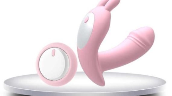 Wearable Panty Style Rechargeable Butterfly Vibrator with Wireless Remote Penis Dildo | Pink